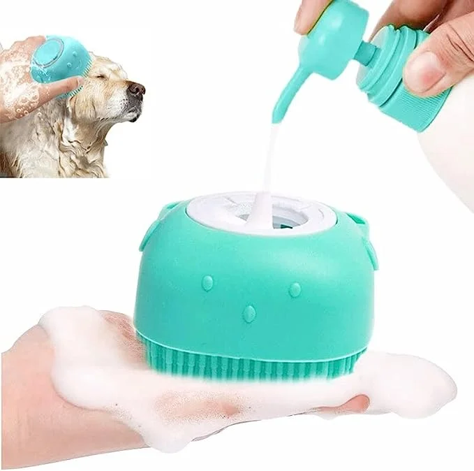 Dog bath brush